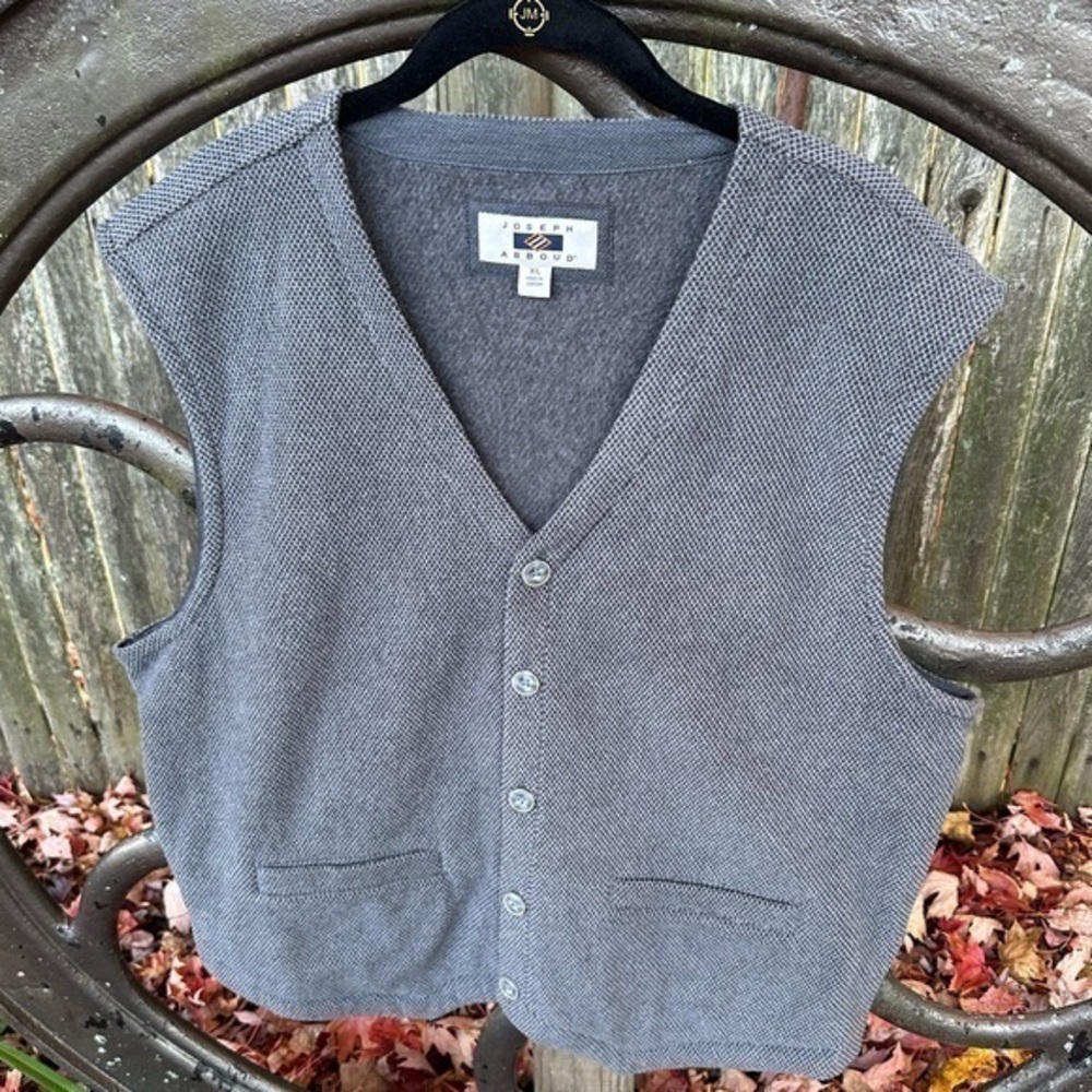Joseph‎ Abboud Men’s Heather Gray Suit Separates Vest